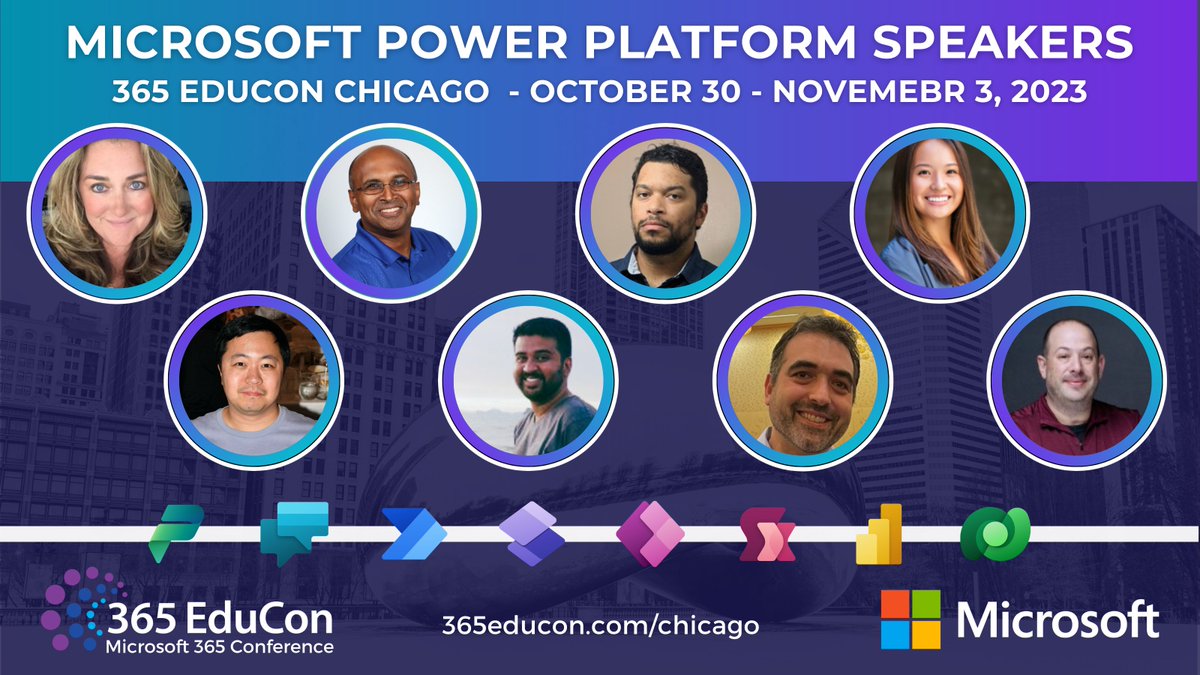 TechCon 365, PWRCON & DATACON (@techcon365) on Twitter photo We are very pleased to have this lineup of Microsoft speakers from the Power Platform Team for 365 EduCon in Chicago next month. #PowerPlatform  #365educon 365edu.io/ChicagoMSPP We are very pleased to have this lineup of Microsoft speakers from the Power Platform Team for 365 EduCon in Chicago next month. #PowerPlatform  #365educon 365edu.io/ChicagoMSPP