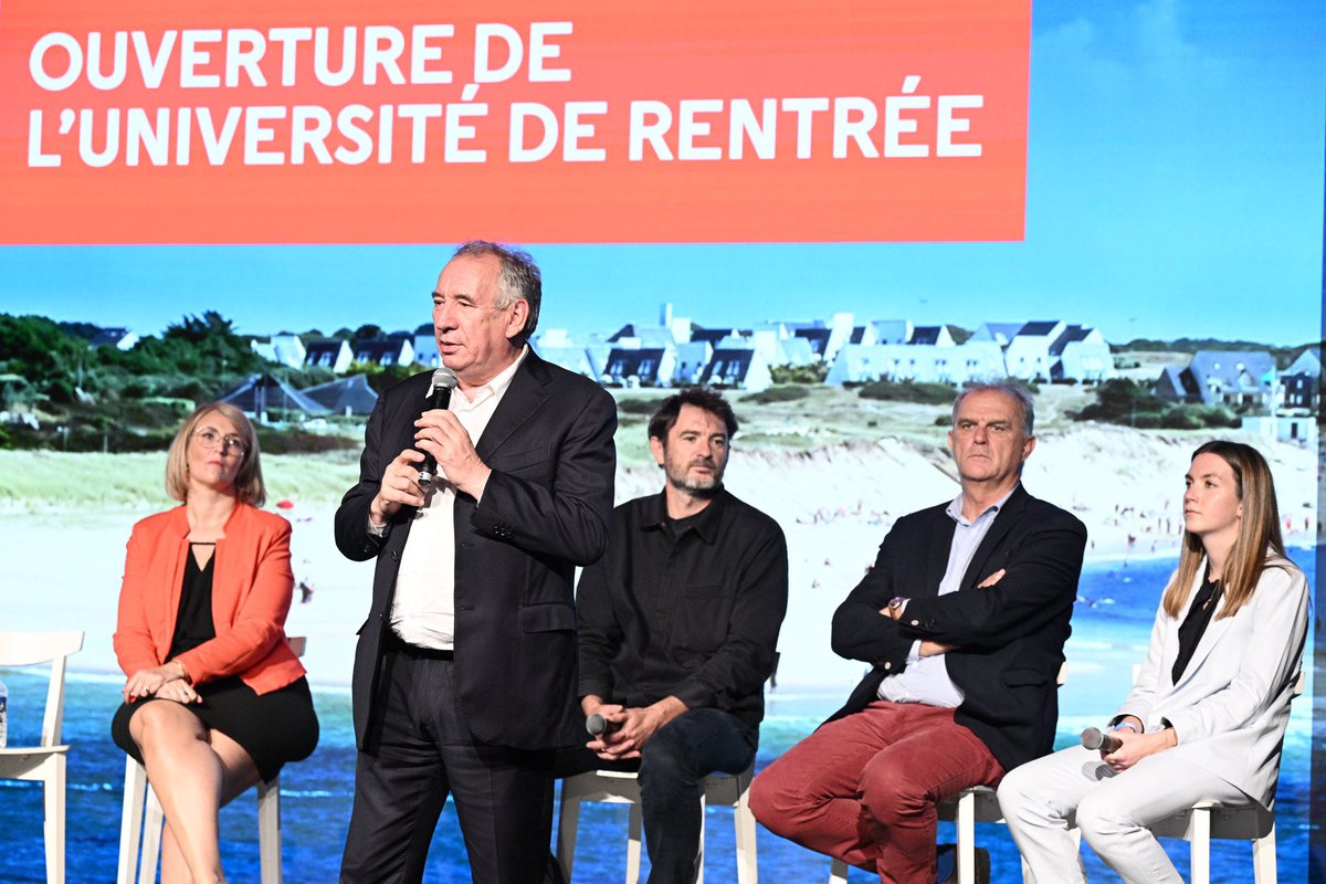MariePierreV's tweet photo. #URMoDem c’est parti ! Bienvenue en #Bretagne pour ce temps fort &amp; attendu de notre famille politique

Des rentrées politiques 🇫🇷 celle du @MoDem sera résolument🇪🇺 &amp; ouverte sur l’avenir pour être comme toujours des bâtisseurs de solutions 

☀️ #Guidel2023 https://t.co/ESZb1ajEpn
