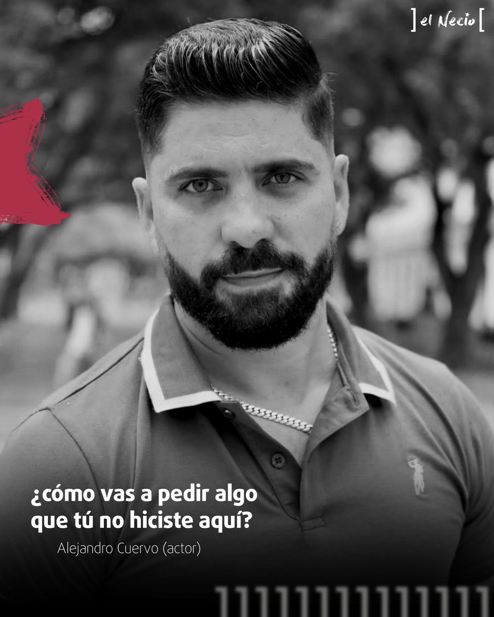 El actor cubano Alejandro Cuervo le ha dejado las cosas bien claras al actor Erdwin Fernandez, que ahora reside en Miami, y a todos los que desde fuera de Cuba lo presionan:

«De mi parte, me esfuerzo por hacer las cosas bien y ayudo a mi pueblo a mi manera, no a la manera que a