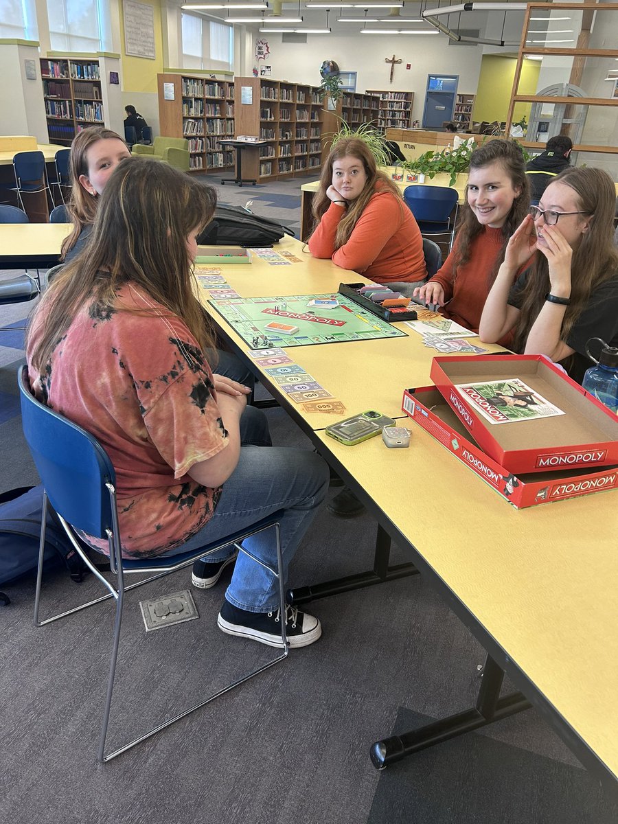 The first day of #monopoly in my #baf3m course <a href="/BishopSmithCH/">Bishop Smith Catholic High School</a> <a href="/RCCDSB/">RCCDSB</a> 
Perfect for a period 4 on a Friday ☺️