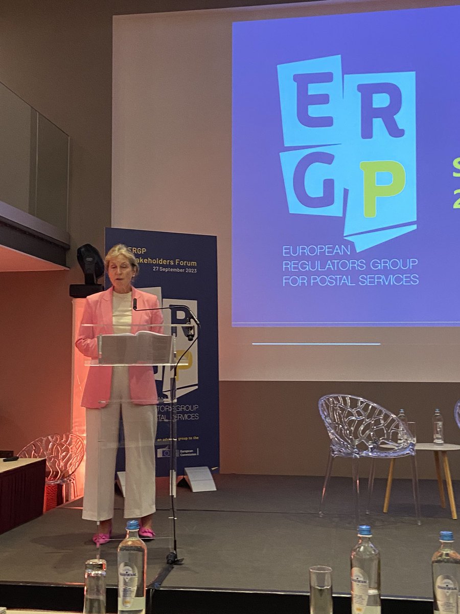 SzebenyB's tweet photo. On 27 Sept, represented @PostEurop as panellist at #ERGP - European Regulators Group for Postal Services #Stakeholders #Forum. Great occasion to express the #European designated #postaloperators views. Special thanks to #ERGP and #DGGROW for having organised the event! @Elenafrz https://t.co/Yfrosv9Z8l