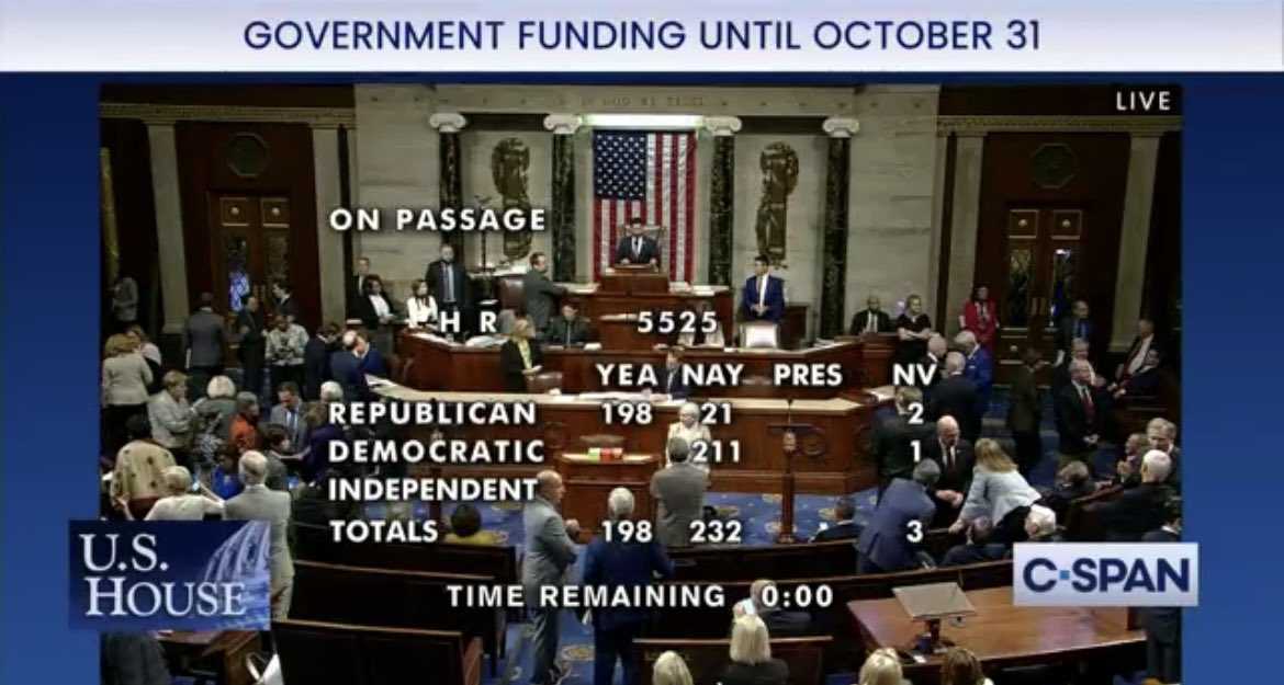 Just now 90% of republicans in Congress voted to steal food from hungry kids, cut heating aid, defund police, fire teachers, and close social security offices. The republicans voting no wanted even more cuts!