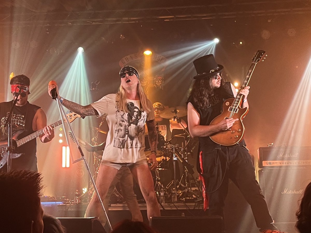 currydeedee's tweet photo. Saw a really good tribute band Guns n Roses Experience @concorde_2 last weekend. They were amazing 🤩 https://t.co/TVYIRBHJaJ