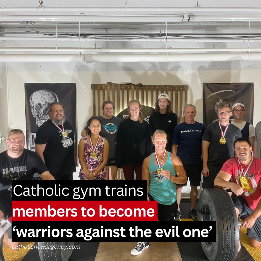 In addition to the gym opening on the feast of the archangels, Enabnit believes every Catholic man and woman is called to be “a warrior against the temptations of the evil one.” bit.ly/3RKtTWN