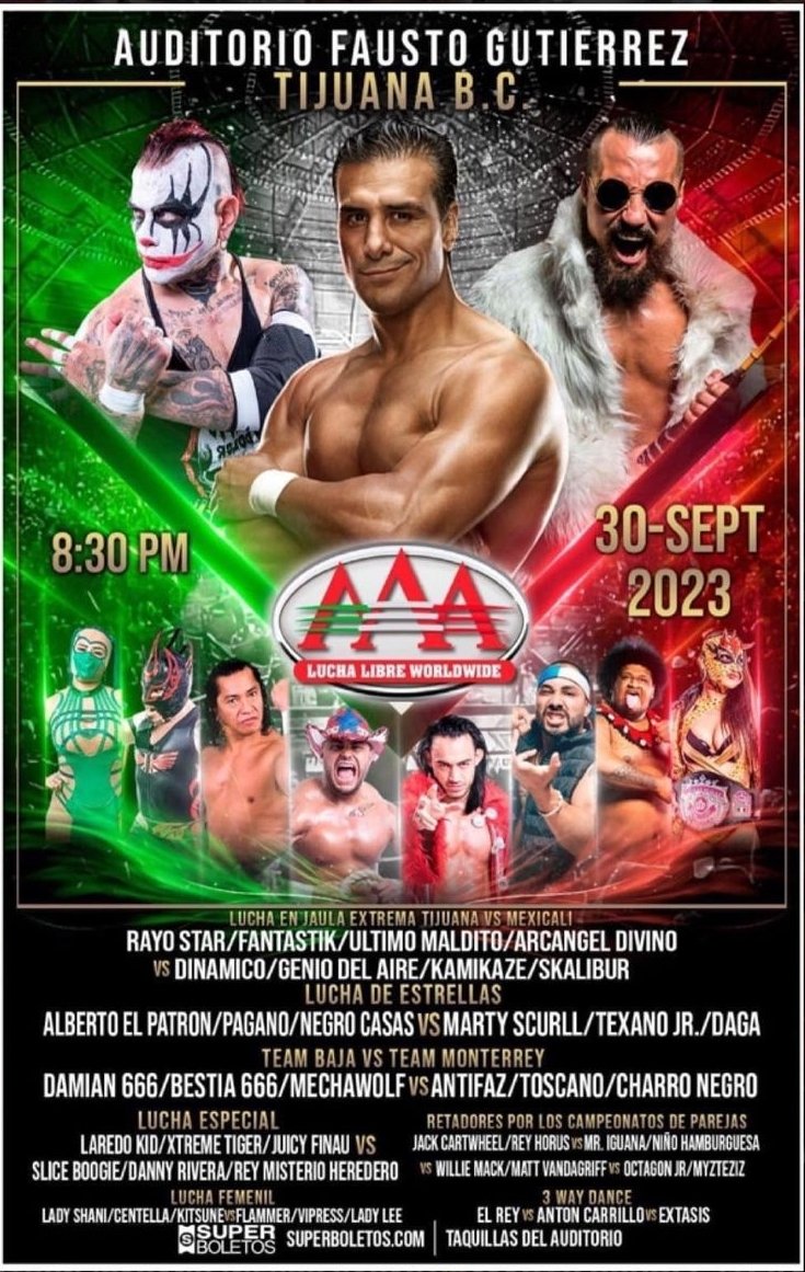 Willie_Mack's tweet photo. It's going down this weekend 9/30-10/1! @luchalibreaaa Saturday in Tijuana and then off to Juarez Sunday for some Lucha Rasslin! #MackMode #BackTheMack #MexicoMack #Wrestling #ProWrestling #LuchaLibre #LuchaLibreAAA https://t.co/EnI4Ye3p0Y