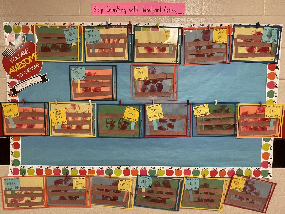 april_holland's tweet image. Love when a good book and math are connected.  #learningshouldbefun
✅Apples For Sale📖
✅Skip Counting 🧮
@LES_Panthers