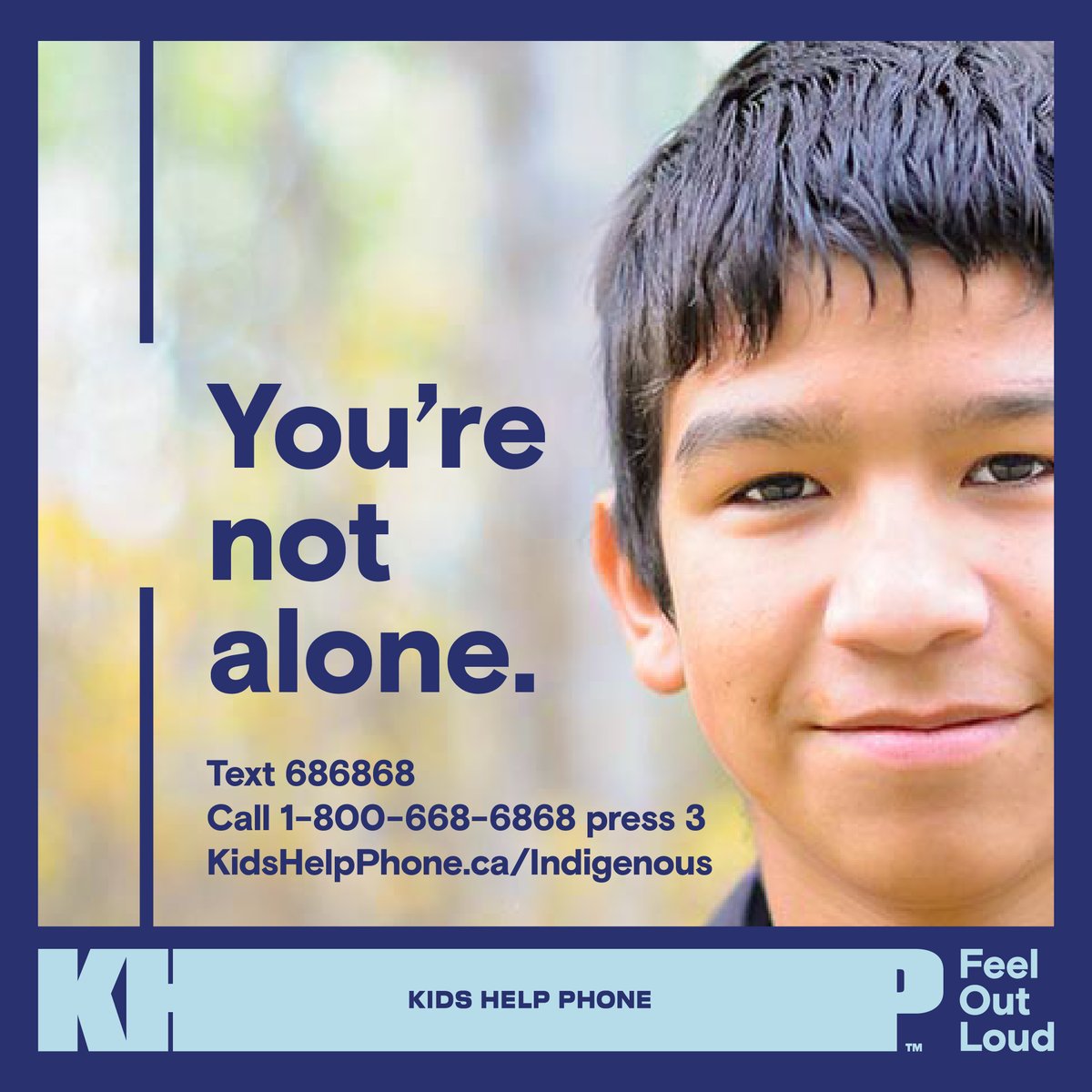 You can search for Indigenous support services that may be available near your community on Resources Around Me.

kidshelpphone.ca/resources-arou…