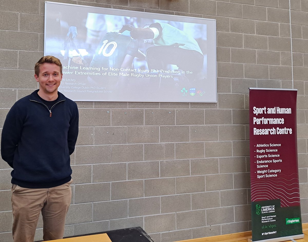 Chris Leckey (@chrisleckey_) on Twitter photo Delighted to win Best Oral Presentation at this year's National Sport and Human Performance Conference.
<a href="/SportHumanPerf/">SHPRC</a> <a href="/IrishResearch/">We are now Research Ireland</a> <a href="/IrishRugby/">Irish Rugby</a> <a href="/ucd_sphpss/">UCD Public Health, Physiotherapy & Sports Science</a> <a href="/ucddublin/">University College Dublin</a> <a href="/ULimsport/">UL Sport</a>
#loveirishresearch #sportsdata #injuries #rugby #IrishRugby Delighted to win Best Oral Presentation at this year's National Sport and Human Performance Conference.
<a href="/SportHumanPerf/">SHPRC</a> <a href="/IrishResearch/">We are now Research Ireland</a> <a href="/IrishRugby/">Irish Rugby</a> <a href="/ucd_sphpss/">UCD Public Health, Physiotherapy & Sports Science</a> <a href="/ucddublin/">University College Dublin</a> <a href="/ULimsport/">UL Sport</a>
#loveirishresearch #sportsdata #injuries #rugby #IrishRugby