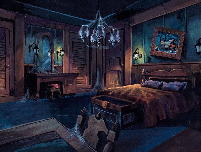 Did you ever watch those old Scooby Doo cartoons as a kid? Here are some spooky original background paintings, from around 1969-1970. I will add more in the comments.