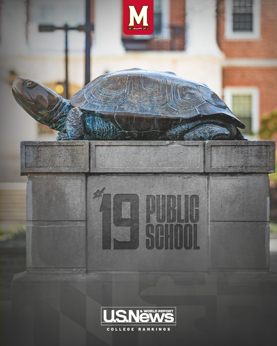 Maryland Terrapins (@umterps) on Twitter photo Go Terps!
<a href="/UofMaryland/">Univ. of Maryland</a> is a top-20 public school in <a href="/usnews/">U.S. News & World Report</a> College Rankings! Go Terps!
<a href="/UofMaryland/">Univ. of Maryland</a> is a top-20 public school in <a href="/usnews/">U.S. News & World Report</a> College Rankings!