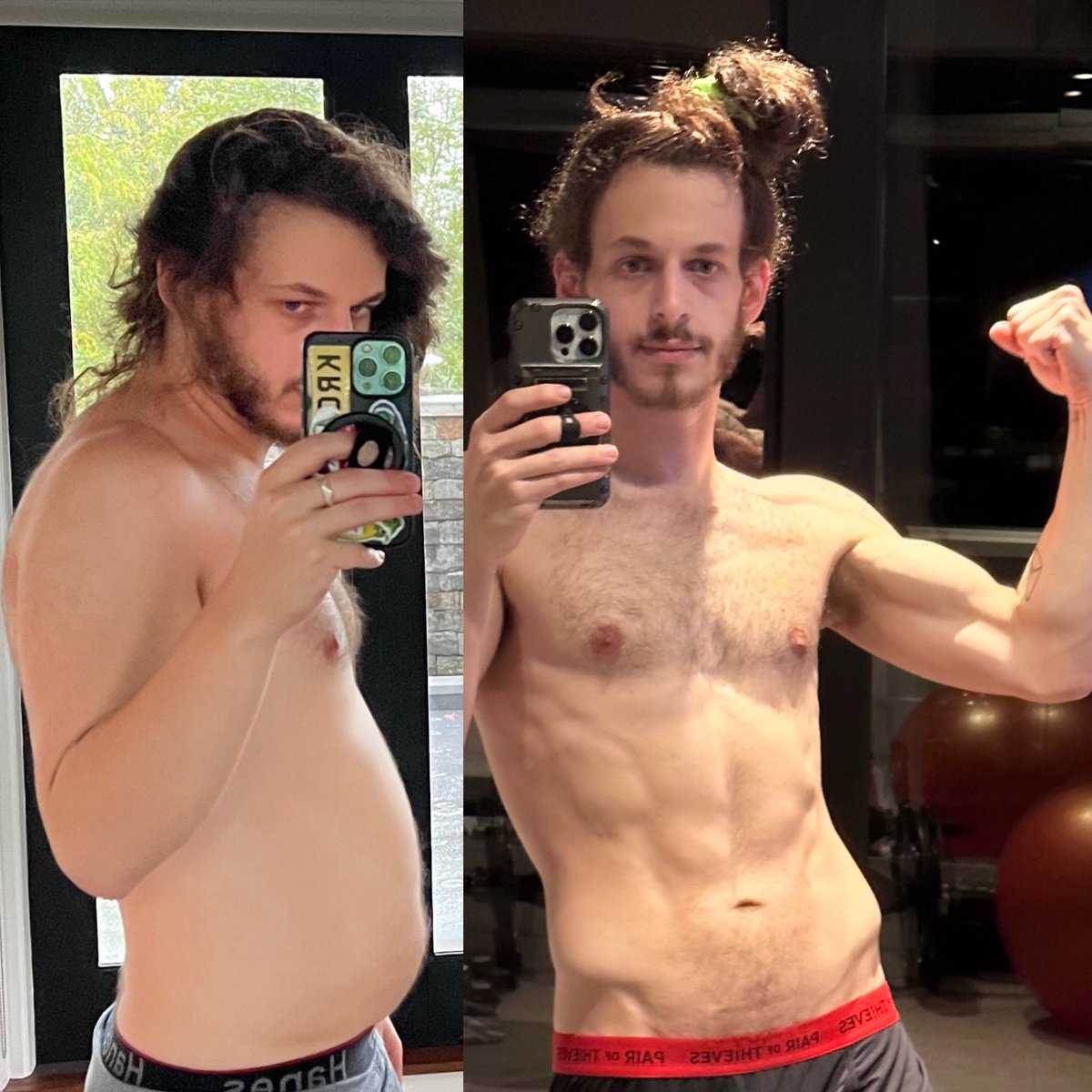 Subtronics's tweet photo. I got in shape!! this was a personal decision for me because i kept getting hurt on stage, my back and shoulders where so messed up, just wanted to share my journey thus far im really proud 🥹 https://t.co/msBlClIueA
