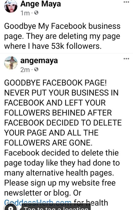 Facebook decided to delete this page today like they had done to many alternative health pages. Please