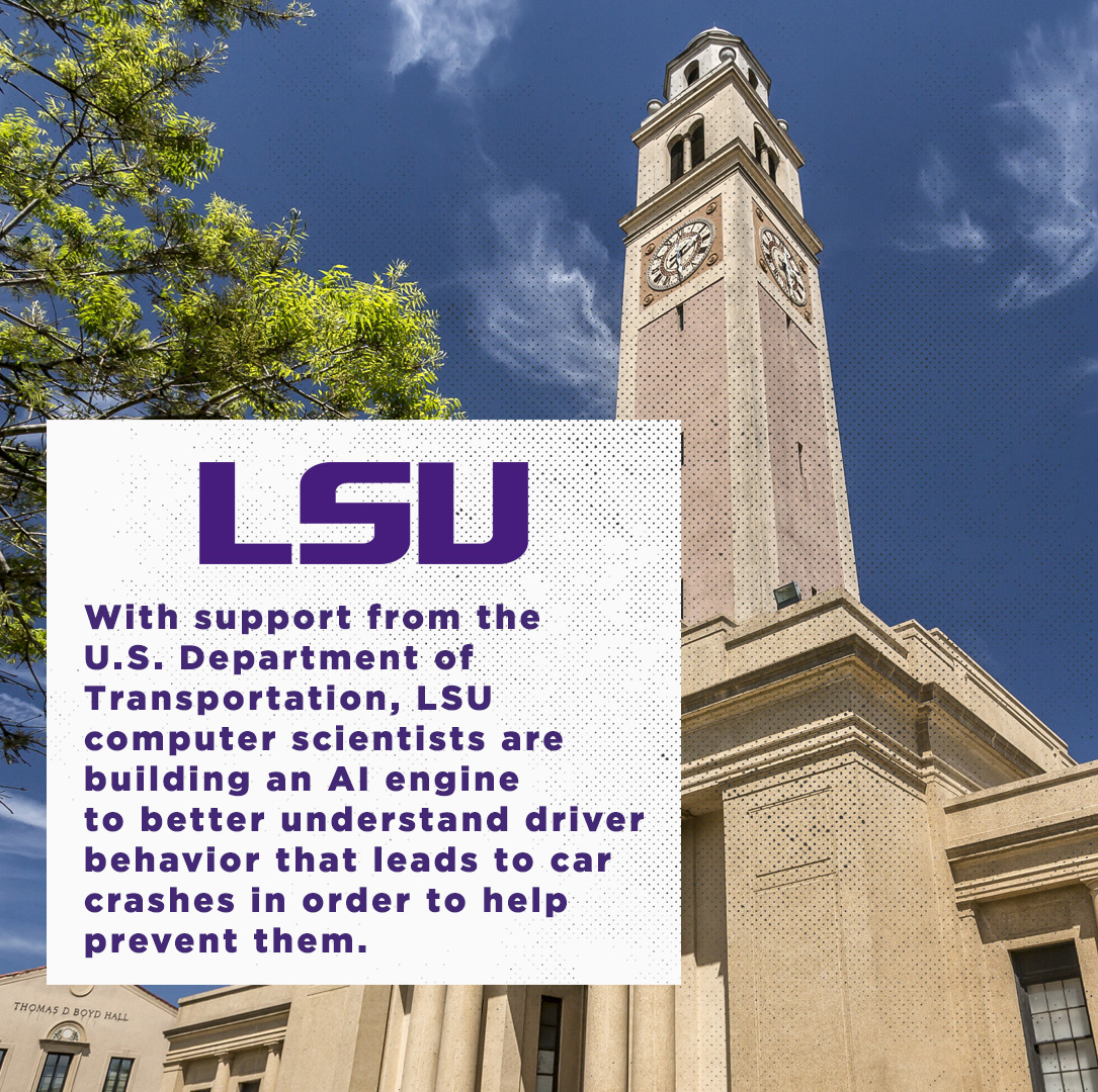 SECAcademics's tweet photo. .@LSU and @OleMiss are using AI to find societal benefits.

#ItJustMeansMore x #AIInTheSEC https://t.co/uBljVjlA2L
