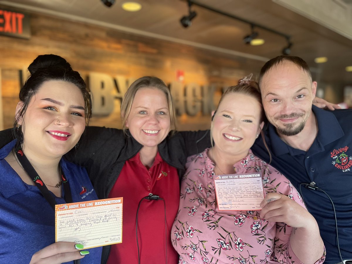 We finish Q1 strong. Very proud of Team Shawnee! #ChilisLove #ChilisGrow