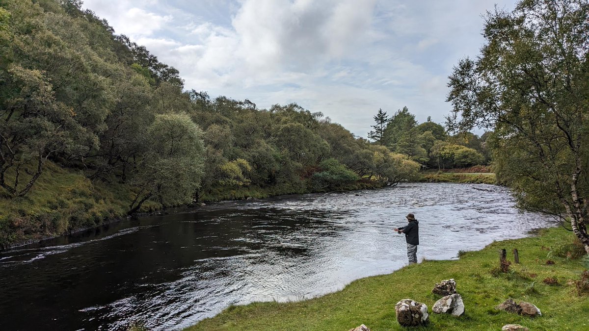 A spot of #salmonfishing on the Kirkaig last week. #flyfishing #assynt