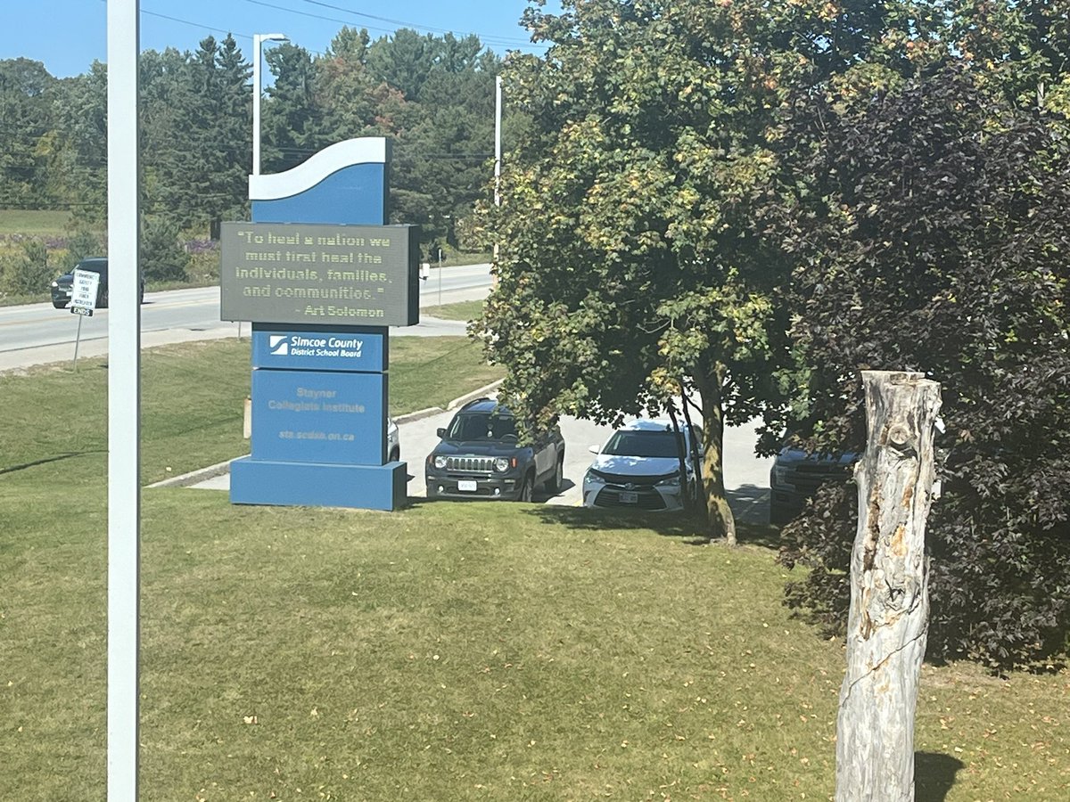SCI recognized Orange Shirt Day this week - culminating in important work in classes today related to Truth and Reconciliation. Stay tuned for updates! <a href="/GjacobsG/">GLJacobs</a> <a href="/SCDSB_Schools/">Simcoe County District School Board</a>