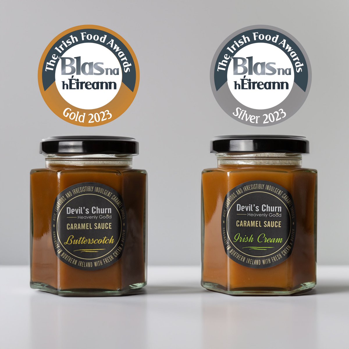 Delighted to learn our two Devil’s Churn Caramel Sauce entries to <a href="/BlasNahEireann/">Blas na hÉireann</a> won awards today! 

Congratulations to all finalists and award winners, we are proud to stock so many award winning artisan products. <a href="/NaturallyNCG/">NNCG</a>