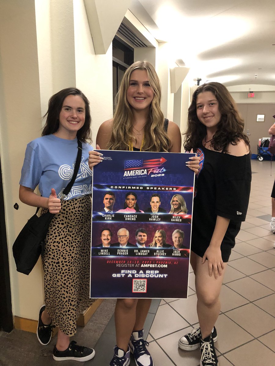 basednblessed's tweet photo. POV: @charliekirk11 and @DennisPrager come to ASU and AZ HS x College 👏pack👏the👏house
‼️#fearlessstudentleaders from all over the Valley show up and STAND UP ‼️
🇺🇸Shoutout @realamber_k96 for a tour stop to remember ‼️🇺🇸
FOMO or https://t.co/d0Oqc8MMEu to join the action https://t.co/Z7yKeBoWEV