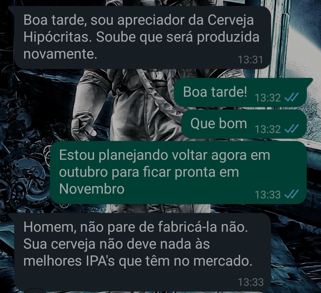 RafaelFalc4o's tweet photo. Muitas pessoas sentem falta das @hipocritascerva, principalmente das cidades vizinhas. Tbm sinto falta de produzir e apreciar. Já tá na hora de voltar. 🍻 https://t.co/nRutZbHHNd