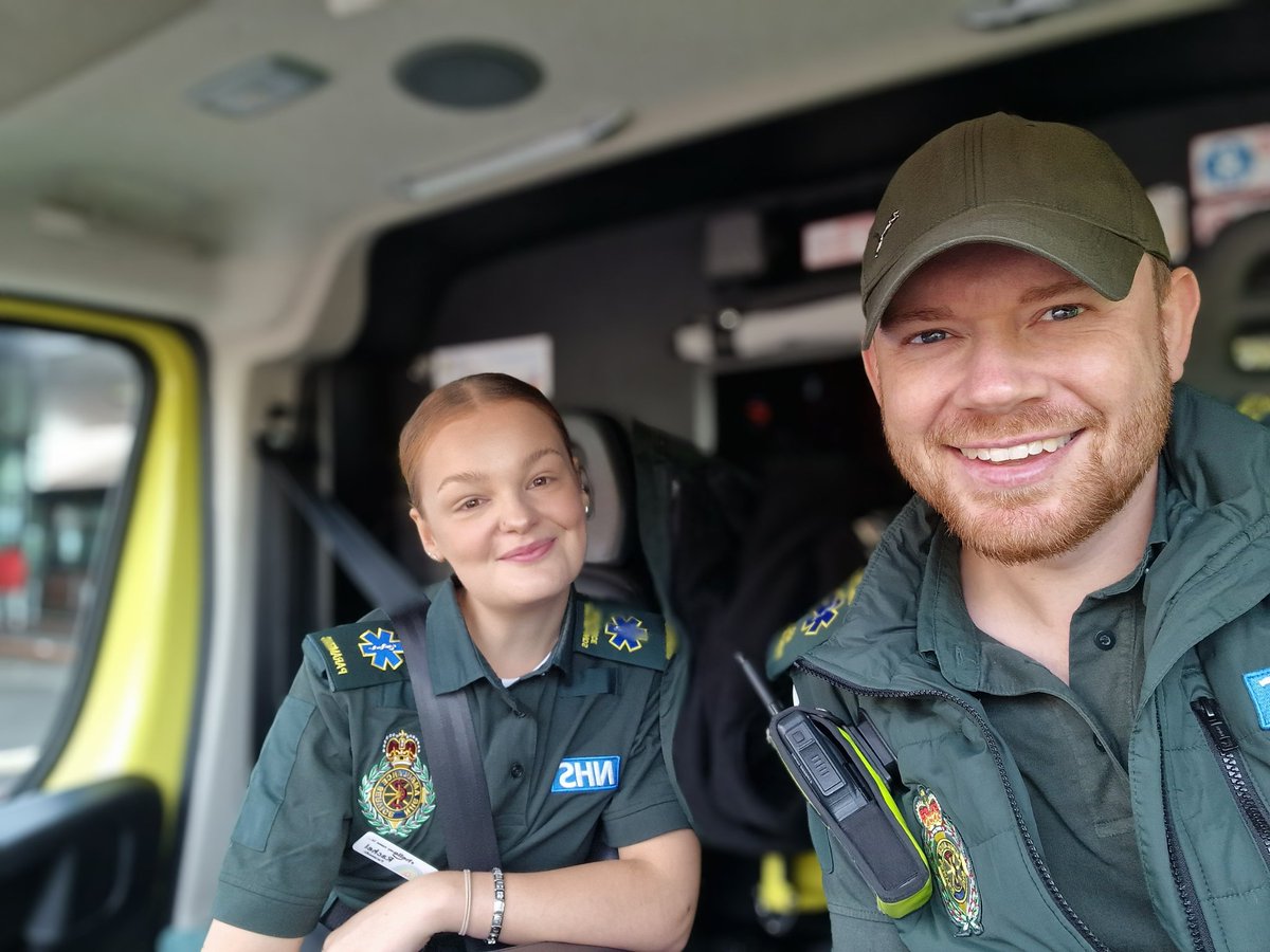 Don't they grow up quick! Today I had the pleasure of having <a href="/raxhelvixtoriaa/">rach x</a> out with me for her first double crewed shift as qualified Paramedic. I'm very proud of being able to have mentored her for 3 years, and now call her my colleague, not my student! #proud #GreenTeam