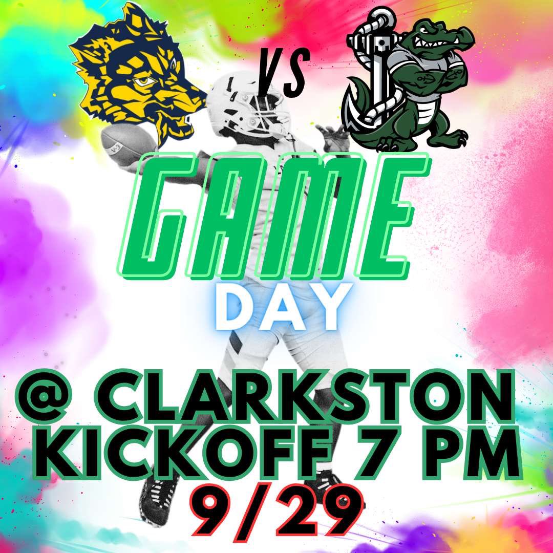 🐊🐊🐊GAME DAY 🐊🐊🐊 @ CLARKSTON 7PM TONIGHT NEON OUT💚🤍 CASH ONLY AT THE DOOR ‼️‼️BE THERE‼️‼️
