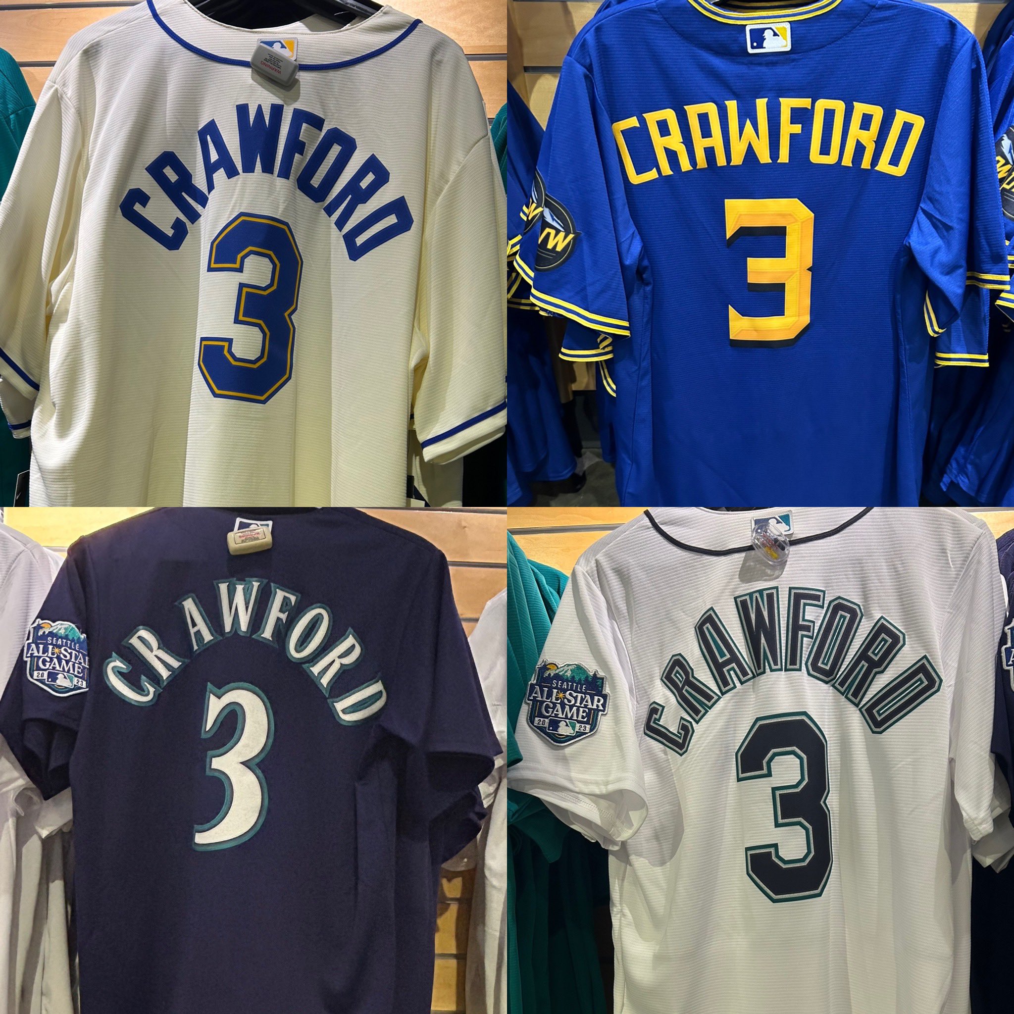 seattle mariners uniform colors