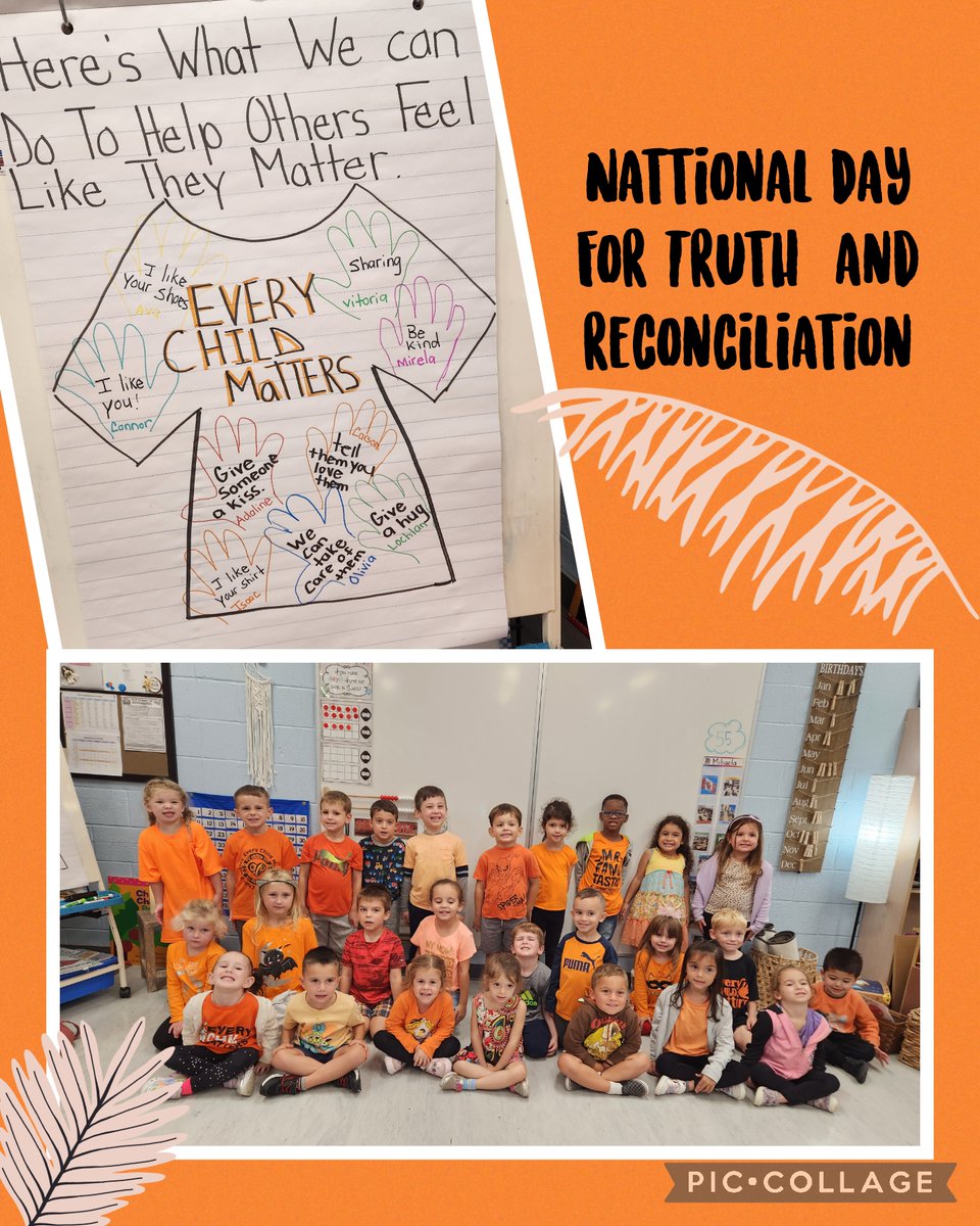 smstingrays's tweet image. Today, our students explored a variety of activities allowing them to learn more about National Day for Truth and Reconciliation and why we are wearing orange.‍‍  Here&apos;s a small glimpse from JK/SK Anderson/Mastrogiacomo! 

@WECDSB 
#EmbraceUnity #ChangingFutures
