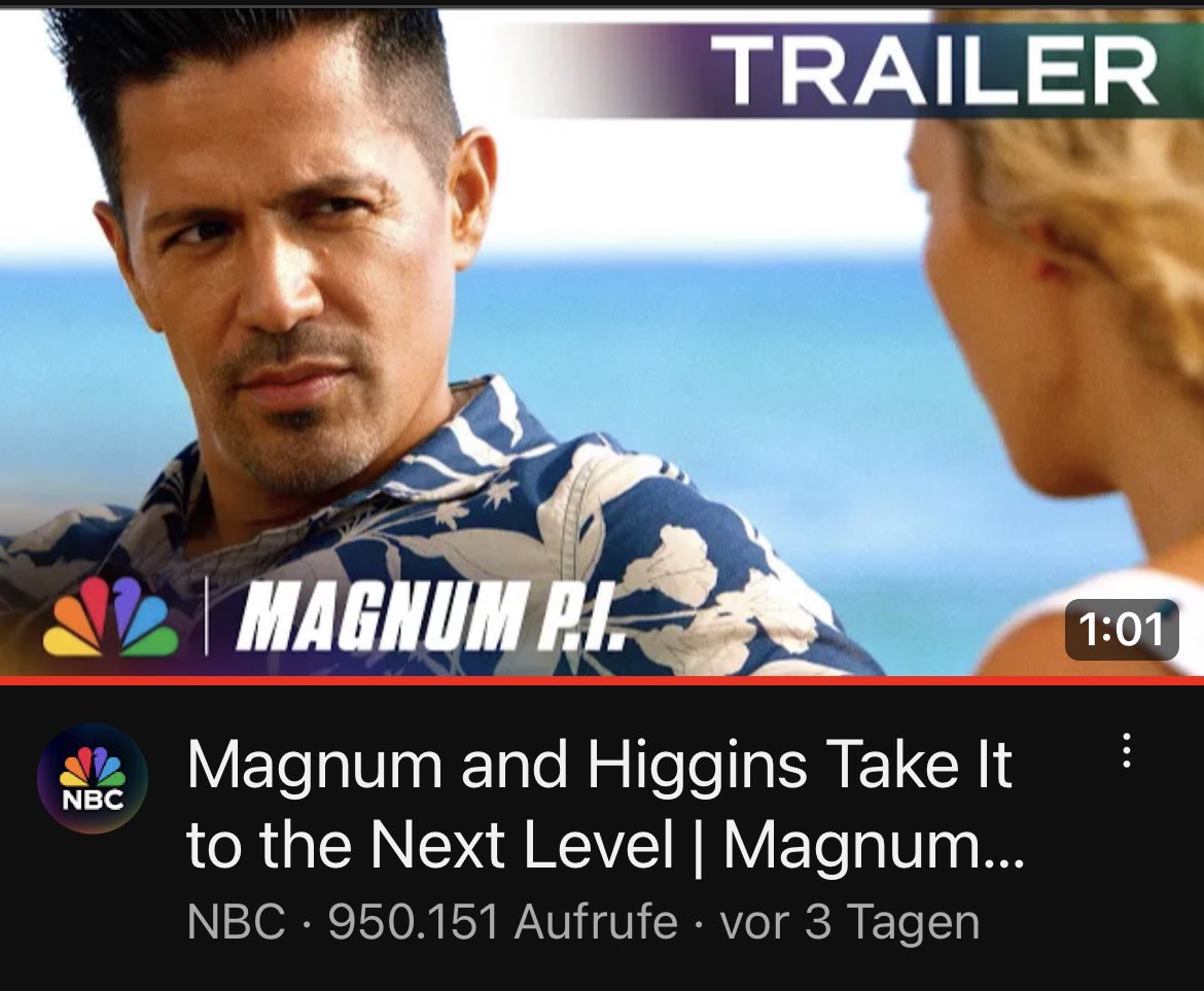 barcla12's tweet photo. Look at that. So many views in just 3 days 😃
#SaveMagnumPI #MagnumPI https://t.co/Ea6N30W0dr
