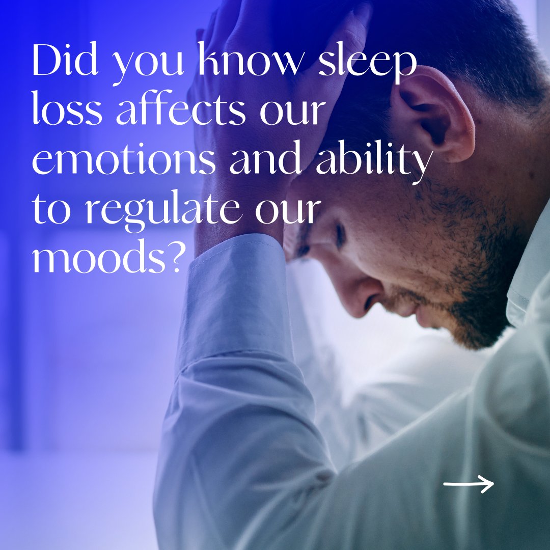 BetterSleepOrg's tweet photo. Sleep deprivation can heighten emotional reactivity, making us more prone to negative reactions. 

Learn how quality sleep can help regulate moods and enhance emotional well-being at: https://t.co/qh1EZHmjIK

#BSC #BetterSleepTips #BSCSleepTips #SleepFacts #SleepDeprivation https://t.co/UI33dAPhVX
