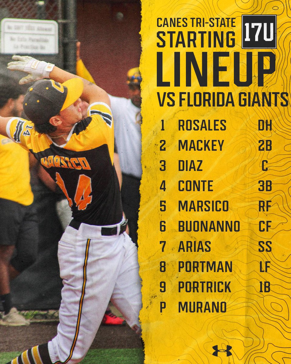 canes_ny's tweet photo. Our Tri-State 17u start off hot in Florida 
Canes Tri-State vs South Florida Giants⚫️🟡⚾️

#TheCanesBB | #CanesTriState
#DifferentBrandOfBaseball https://t.co/S9ZjizA6Wh
