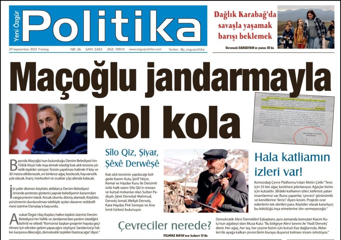 Bunun adı düşmanlıktır. Bu manşeti atmak için aklınızı ve vicdanınızı yitirmiş olmanız gerek. Söz konusu resmi yazıda geçen ibareyi asla savunmam ve çok sert şekilde eleştiririm ancak uzun yıllardır sürdürülen halkçı belediyeciliği bir resmi yazı üzerinden toptan mahkum edemem.