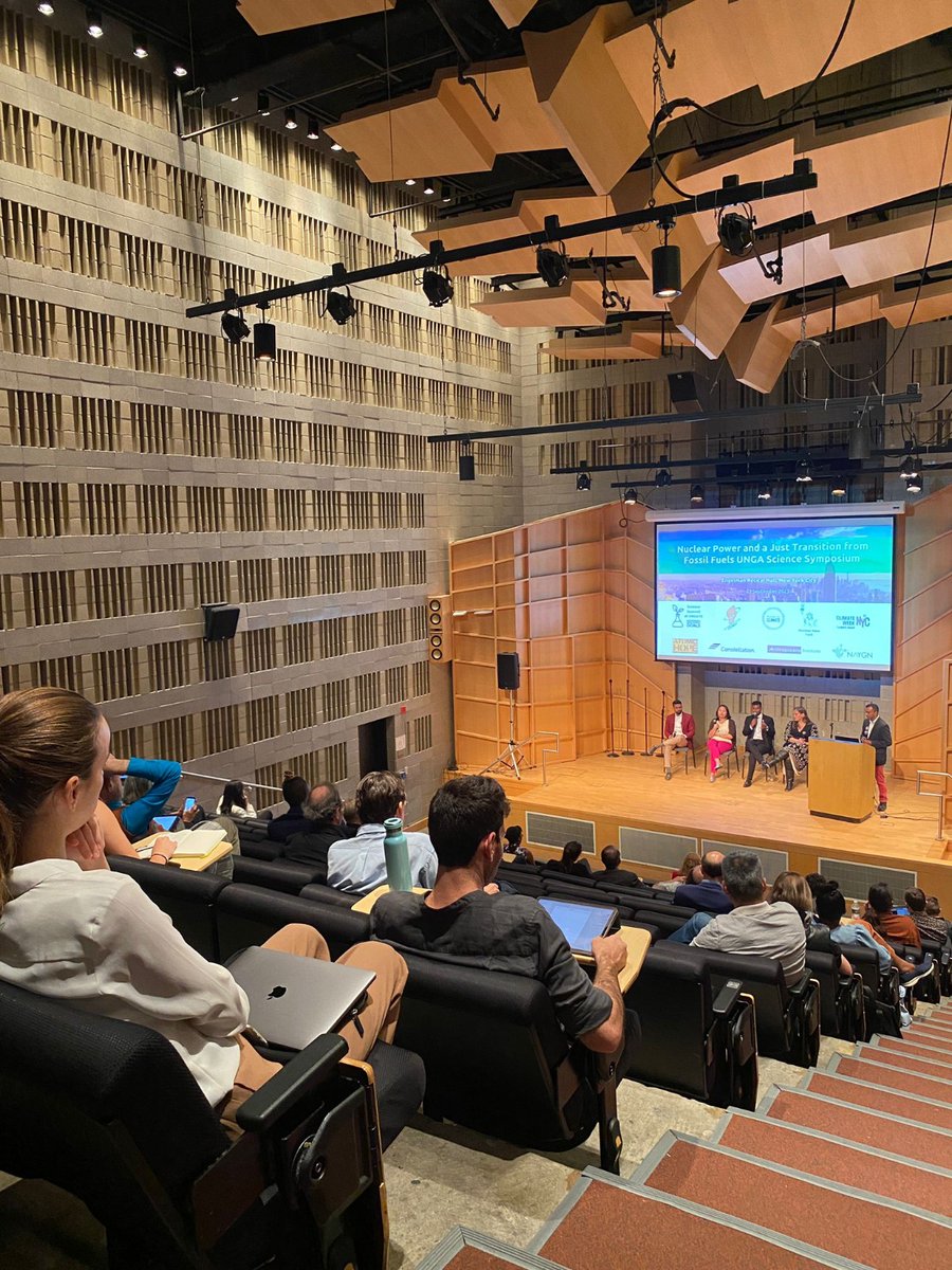 GAINnuclear's tweet photo. GAIN's @EmilyNichols19 presented at the Nuclear Power Symposium in NYC during #ClimateWeek

She spoke about community connections in fossil communities as they consider adding nuclear to their energy portfolios

Learn more &amp; watch presentations here 👉 https://t.co/uecdpUY6hz https://t.co/wDqUEyyC0F