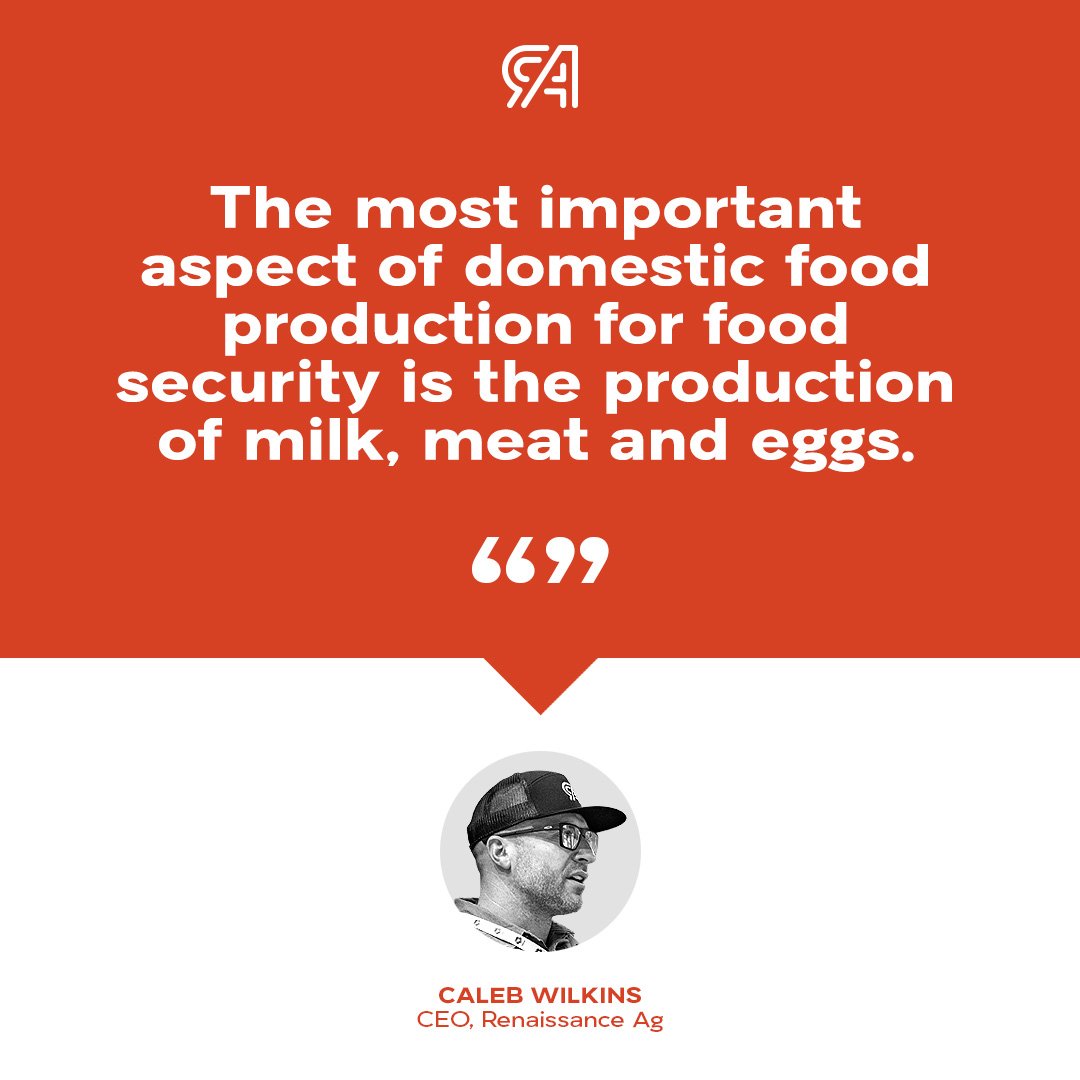 AgRenaissance's tweet photo. Our CEO and Co-Founder, Caleb Wilkins on the importance of domestic food production.
Being a provider of foundational feed with #hydroponicsprouts and larvae protein is the key to producing meat, milk, and eggs to achieve #globalfoodsecurity.
Leave a comment to learn more ✌️ https://t.co/nd6FMNTu4H