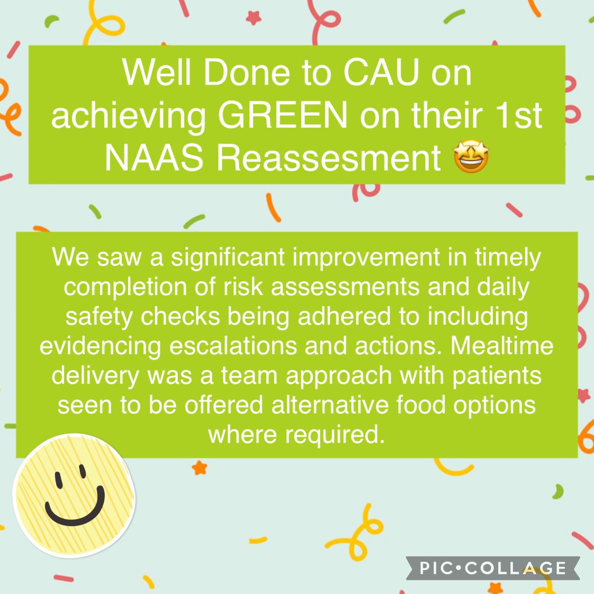 💚Well Done to <a href="/RCOTeamCAU/">TeamCAU</a> on your Green accreditation on your 1st NAAS reassessment and Thankyou for welcoming us to complete the assessment! Enjoy your celebrations💚 <a href="/JaneGarforth1/">Jane Garforth</a> <a href="/hcarterrje/">helen carter</a> <a href="/VickT75/">Victoria Thorne</a> <a href="/jencymillion/">Jennie Curran</a> <a href="/RochdaleCO_NHS/">Rochdale Care Organisation</a> <a href="/NCAlliance_NHS/">Northern Care Alliance NHS Foundation Trust (NCA)</a>