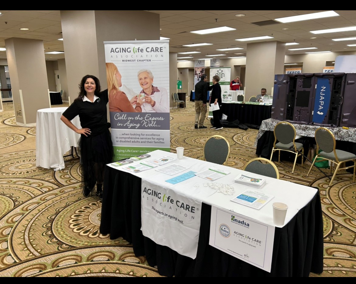 AgingLifeCare's tweet photo. Another great day at #nadsa2023! ALCA Member Colleen Ceh Becvar is ready to chat about Aging Life Care and @Nadsa2! Booth 45.
#AgingLifeCare #NationalAdultDayServices #ExpertsInAgingWell https://t.co/8hZeDBVujE