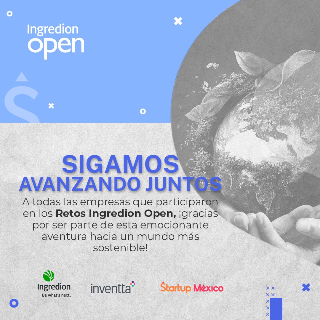 startupmexico's tweet image. ¡Gracias a todas las startups y empresas comprometidas con la sustentabilidad que se unieron a Ingredion Open! 
También extendemos un sincero agradecimiento a todos los que ayudaron a difundir Ingredion Open. ¡Juntos estamos haciendo un impacto positivo!
@Ingredionmx @Inventta