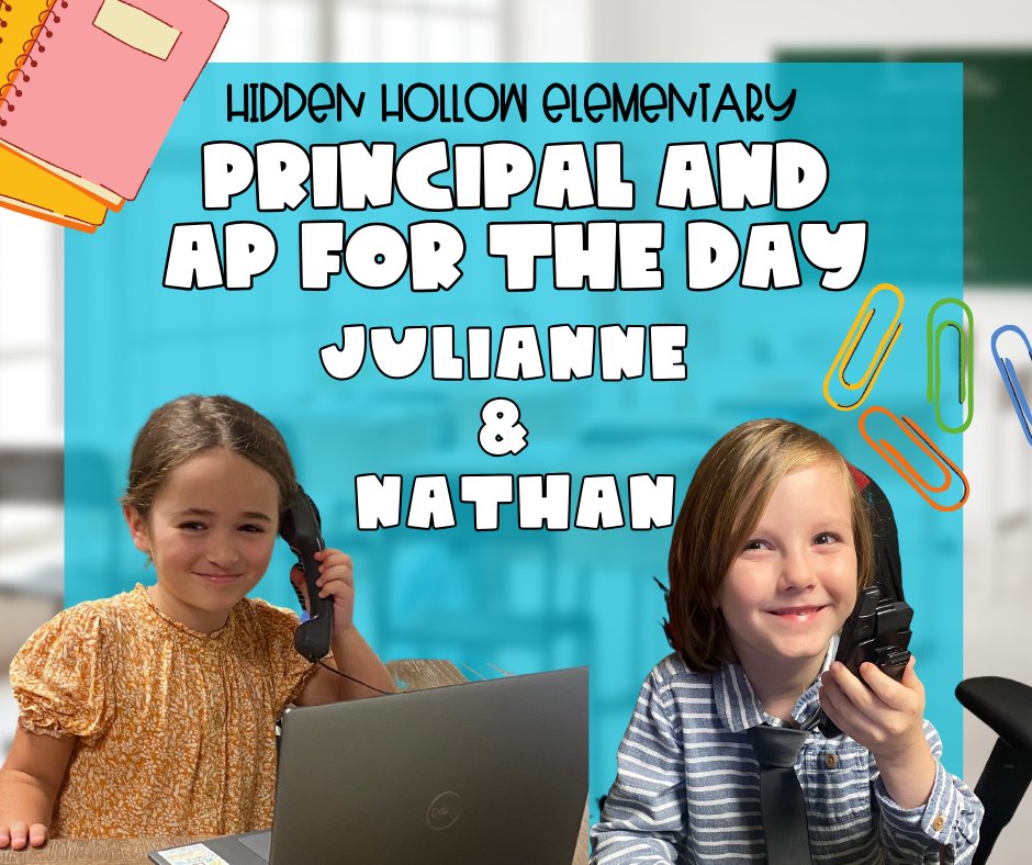 HumbleISD_HHE's tweet photo. Thank you, Julianne and Nathan for being our Principal and AP for the day...you both did an AMAZING job! https://t.co/q4jd4rYrDH