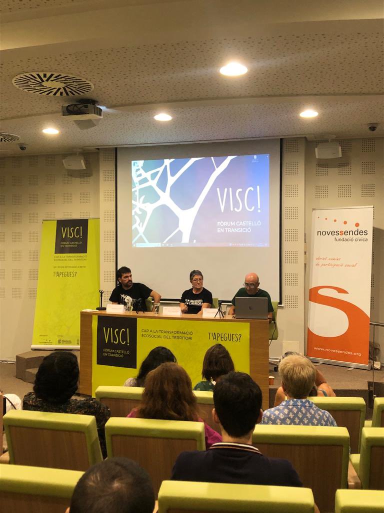 Taula redona de moviments socials i ambientals del territori:

- Acció Ecologista Agró. Ramón Royo Aragó
- No a la MAT. Asier Merino Vicario
- Aurora Grup de Suport. Valva Guardiola Segura