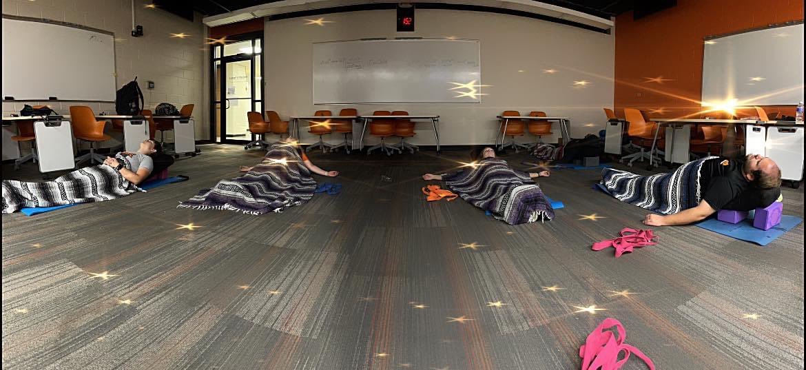 SumerMusick's tweet image. The best way to end a tough week is with an hour of restorative yoga 🧘‍♀️ 💤