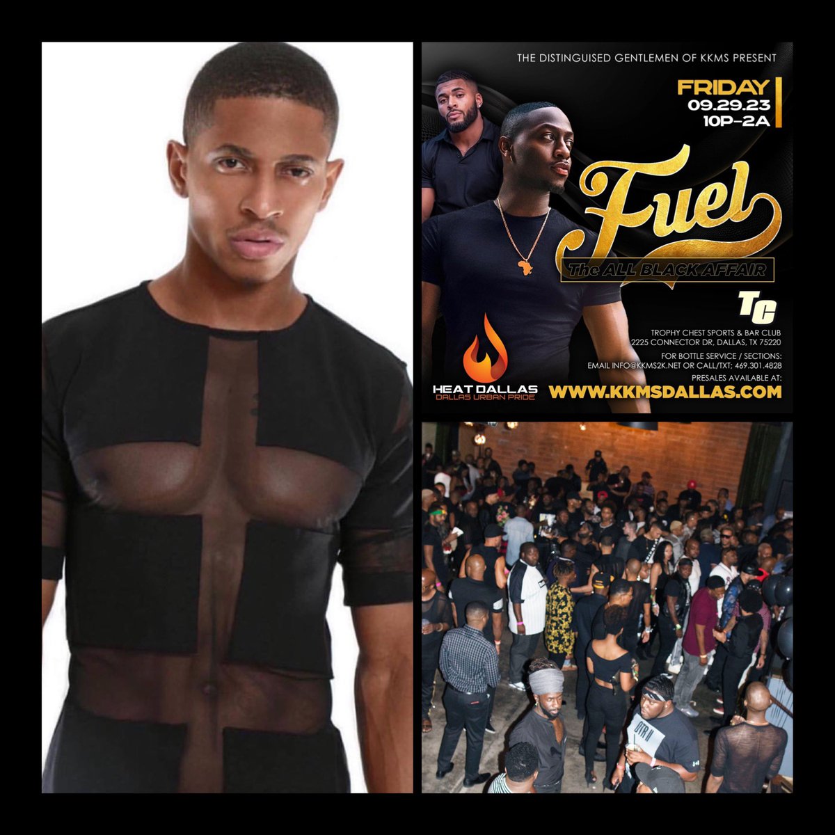 ToNight In Dallas, Texas 

The ALL BLACK AFFAIR during Heat Dallas Urban Pride 2023. 

Beats by @djc_wade 🎧 

The FUEL Experience ❕

#kkms #TheDistinguishedGents #HeatDallas #dallasurbanpride2022 #allblackaffair #dallastexas