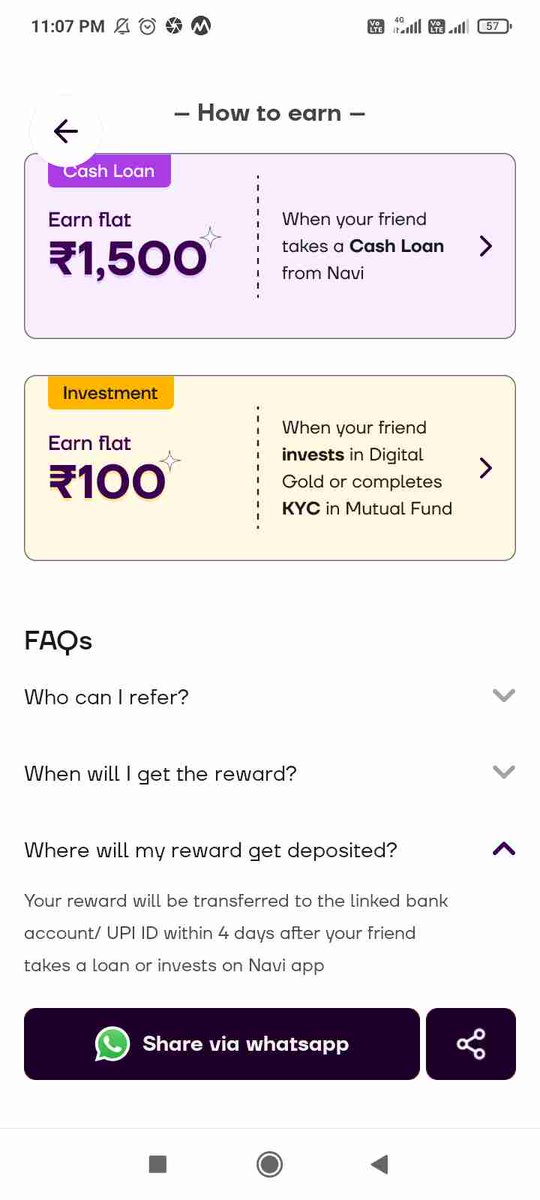 ganeshLICagent's tweet photo. ✅ Install Navi, use link below
✅ Take Cash Loan 
Get Cash Loans with 0️⃣ ZERO processing fee and Choose your EMI date 📅
🟢 Start investing with just ₹1 🤯
🟡 Digital Gold of 99.5% purity
Download Now:
#Loan
#NaviApp
#Personalloan
#mutualfund

 https://t.co/SoIzrOgacY https://t.co/CHGBluuXNj