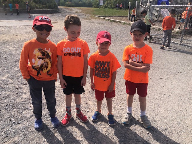 The Playground was a sea of Orange yesterday.  #nationaldayoftruthandreconciliation #everychildmatters