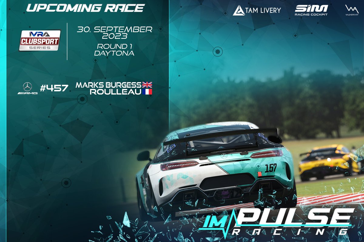 ImpulseRacing__'s tweet photo. The @IVRALeague ClubSport Series is back 😍
And some new names on our cars 👀

#weareimpulse #ivra #cs https://t.co/fPuDw2t0JZ