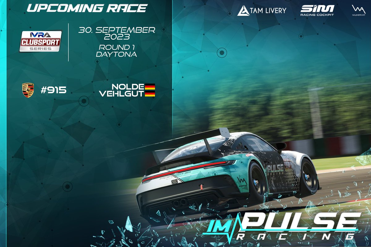 ImpulseRacing__'s tweet photo. The @IVRALeague ClubSport Series is back 😍
And some new names on our cars 👀

#weareimpulse #ivra #cs https://t.co/fPuDw2t0JZ