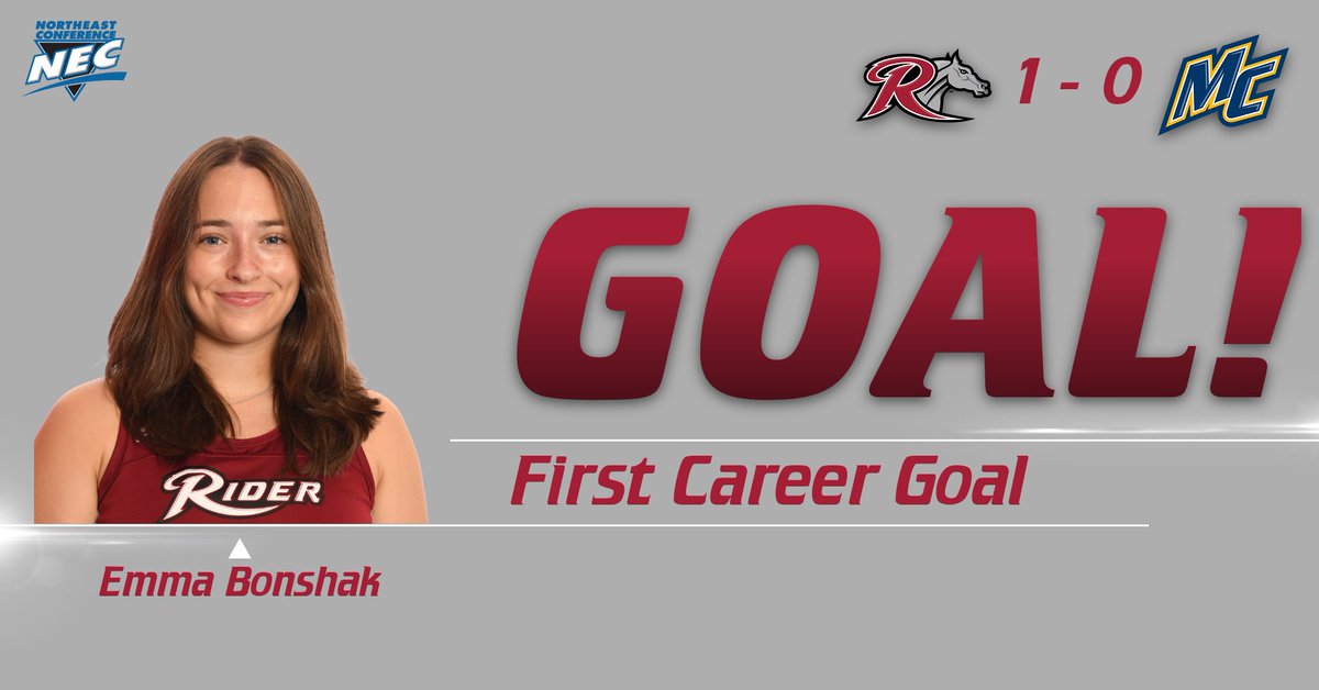 Rider 1, Merrimack 0 - 2nd

Emma Bonshak pounces on the loose rebound and gives Rider the lead midway through the second quarter.

#GoBroncs #NECFH