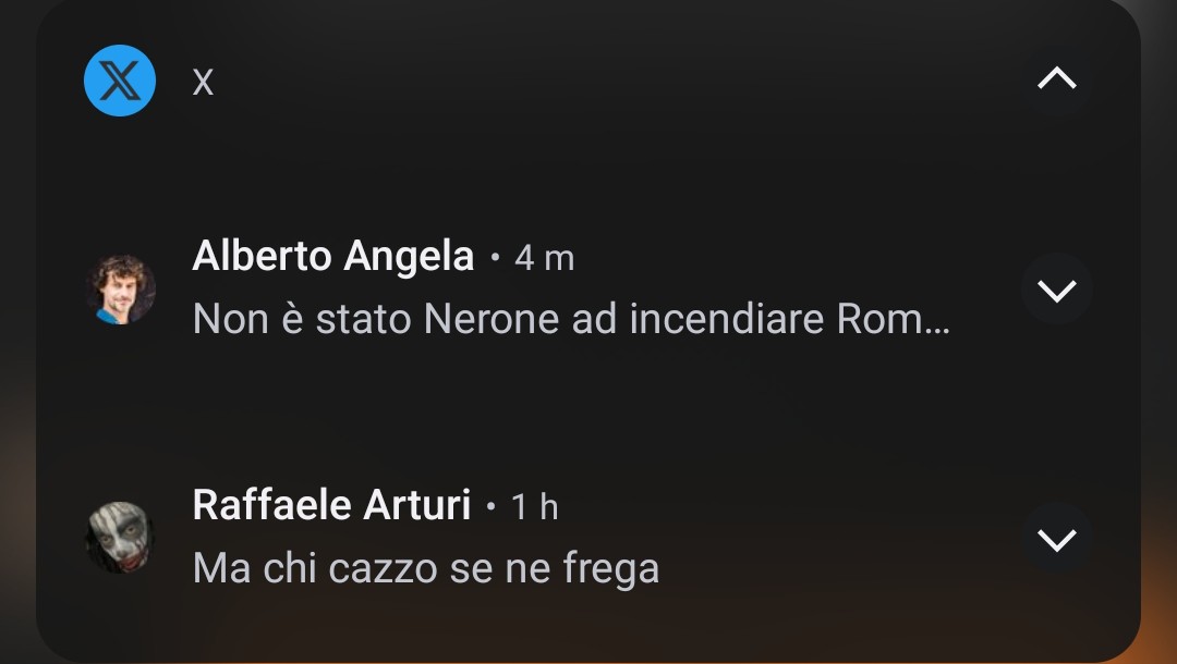 quelopaolo's tweet photo. Pannello delle notifiche di stamattina https://t.co/Lqd1kp7L8p