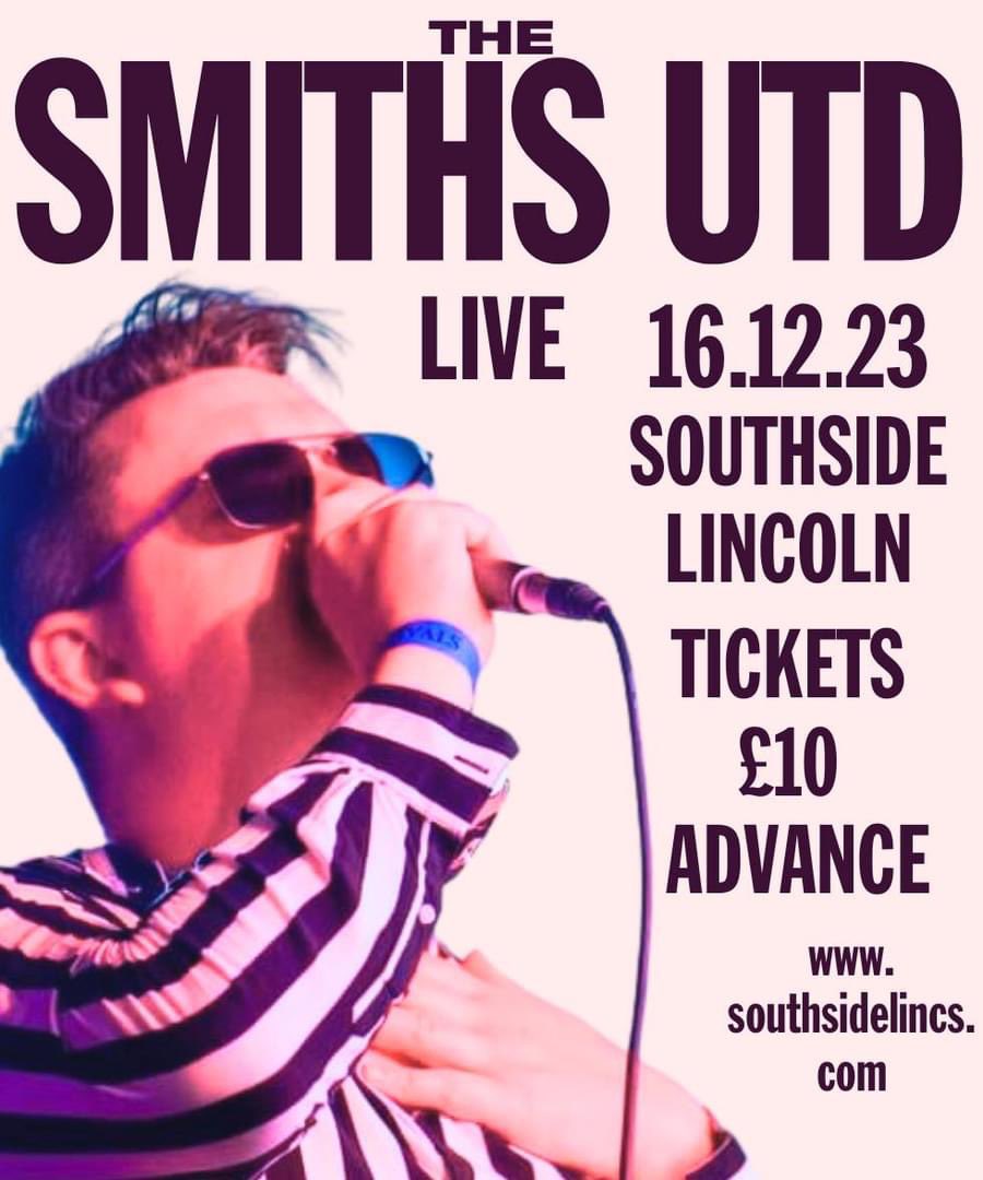 🌸🌸🌸 LINCOLN !🌸🌸🌸
Join us at our Christmas gig at Lincoln’s excellent new venue Southside Lincoln

gigantic.com/the-smiths-utd…
#thesmiths #thesmithsutd #thischarmingsound #southsidelincoln #morrissey