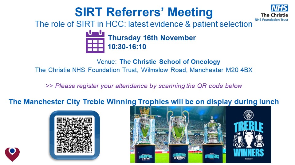 Jon Bell (@radiology_uk) on Twitter photo SIRT Referrers' Meeting <a href="/TheChristieNHS/">The Christie NHS</a> Thursday 16th November. Free registration using the QR code <a href="/BSIR_News/">The British Society of Interventional Radiology</a> <a href="/TraineesBSIR/">BSIR Trainees (British Society of IR Trainees)</a> <a href="/GM_Cancer/">Greater Manchester Cancer Alliance</a> <a href="/HealthInnovMcr/">Health Innovation Manchester</a> <a href="/RCRadiologists/">The Royal College of Radiologists</a> <a href="/NajranPavan/">Dr Pavan Najran</a> @DrDamianMullan @carl_lane <a href="/bostonsci/">Boston Scientific</a> <a href="/terumoisuk/">Terumo Interventional Systems</a> <a href="/MeritMedical/">Merit Medical</a> <a href="/GuerbetGroup/">Guerbet Group</a> <a href="/VarianMedSys/">Varian</a> SIRT Referrers' Meeting <a href="/TheChristieNHS/">The Christie NHS</a> Thursday 16th November. Free registration using the QR code <a href="/BSIR_News/">The British Society of Interventional Radiology</a> <a href="/TraineesBSIR/">BSIR Trainees (British Society of IR Trainees)</a> <a href="/GM_Cancer/">Greater Manchester Cancer Alliance</a> <a href="/HealthInnovMcr/">Health Innovation Manchester</a> <a href="/RCRadiologists/">The Royal College of Radiologists</a> <a href="/NajranPavan/">Dr Pavan Najran</a> @DrDamianMullan @carl_lane <a href="/bostonsci/">Boston Scientific</a> <a href="/terumoisuk/">Terumo Interventional Systems</a> <a href="/MeritMedical/">Merit Medical</a> <a href="/GuerbetGroup/">Guerbet Group</a> <a href="/VarianMedSys/">Varian</a>