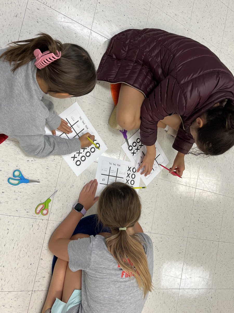 LWEMusicNotes's tweet photo. Rhythm Tic Tac Toe is an exciting way to practice writing and reading rhythm patterns! #lwesgators #fcsmusic https://t.co/Va14CUjdGk