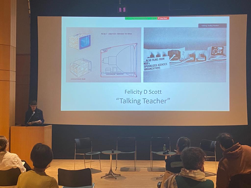 First keynote by Prof. Felicity Scott at the ASC Graduate Student Showcase. Happening at the Segal Theatre right now.